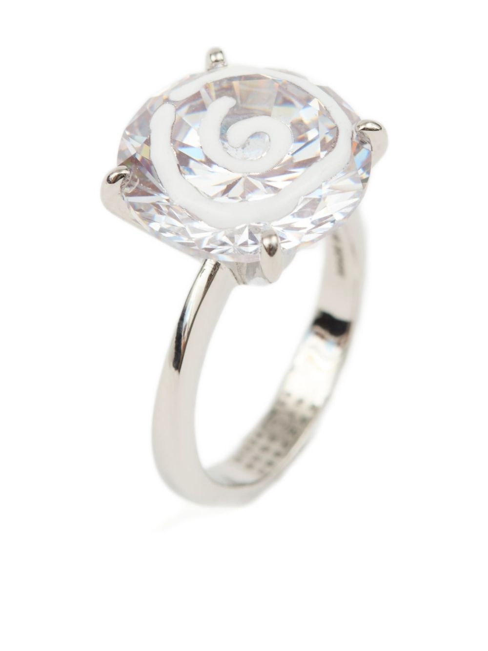 crystal-embellished ring - 3