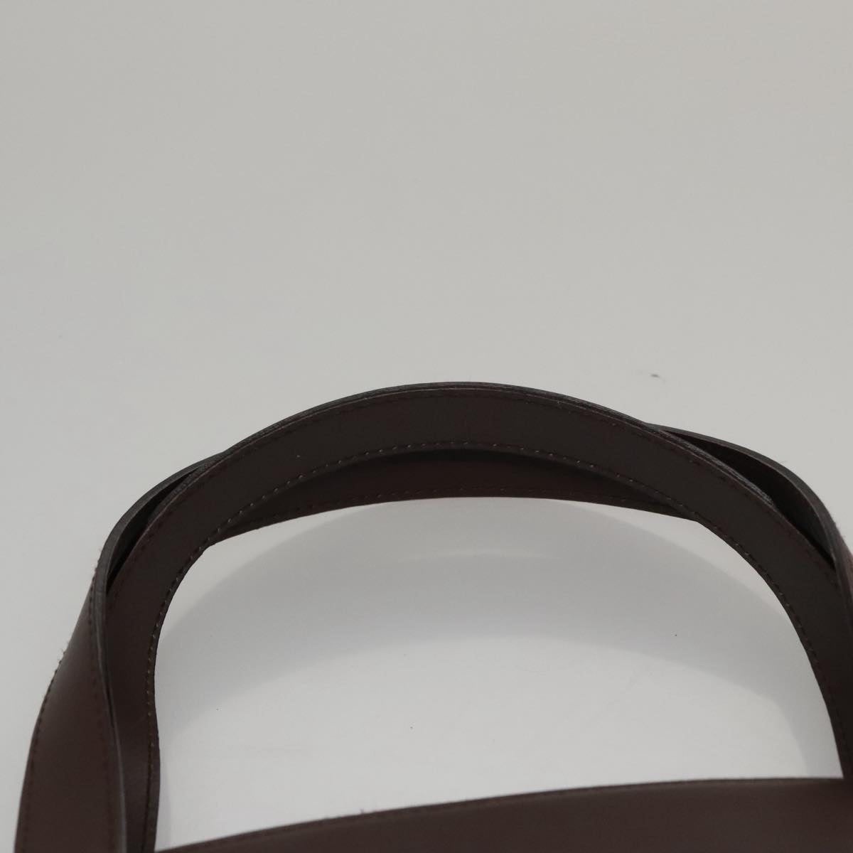 GUCCI Hand Bag Leather Outlet Brown Gold - 8