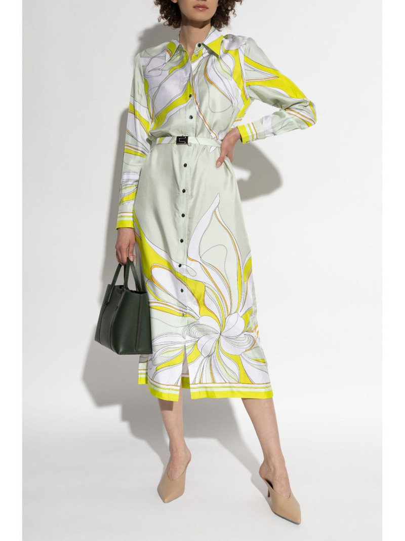 TORY BURCH printed silk shirt dress outlook