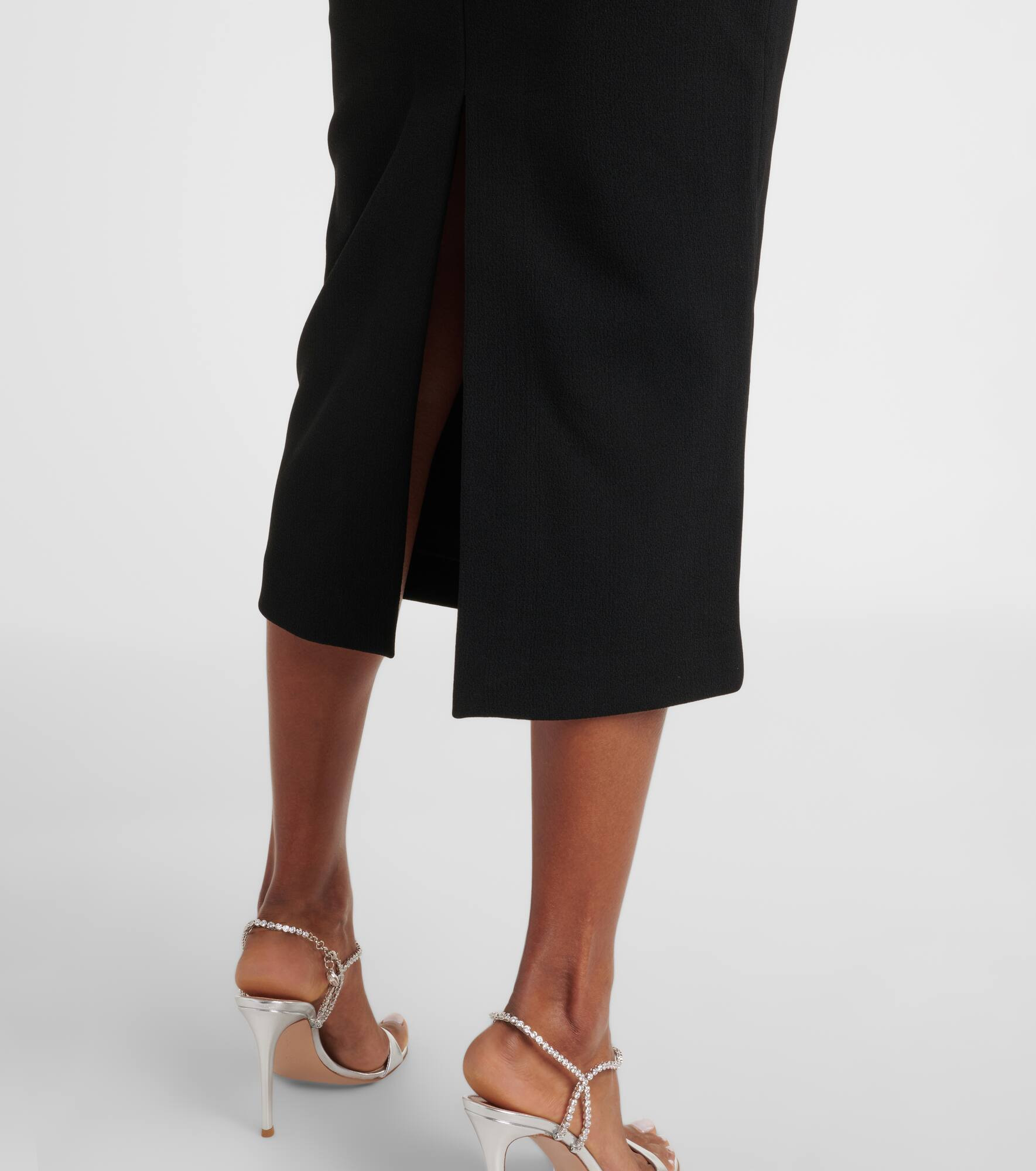 Embellished crêpe cocktail dress - 6