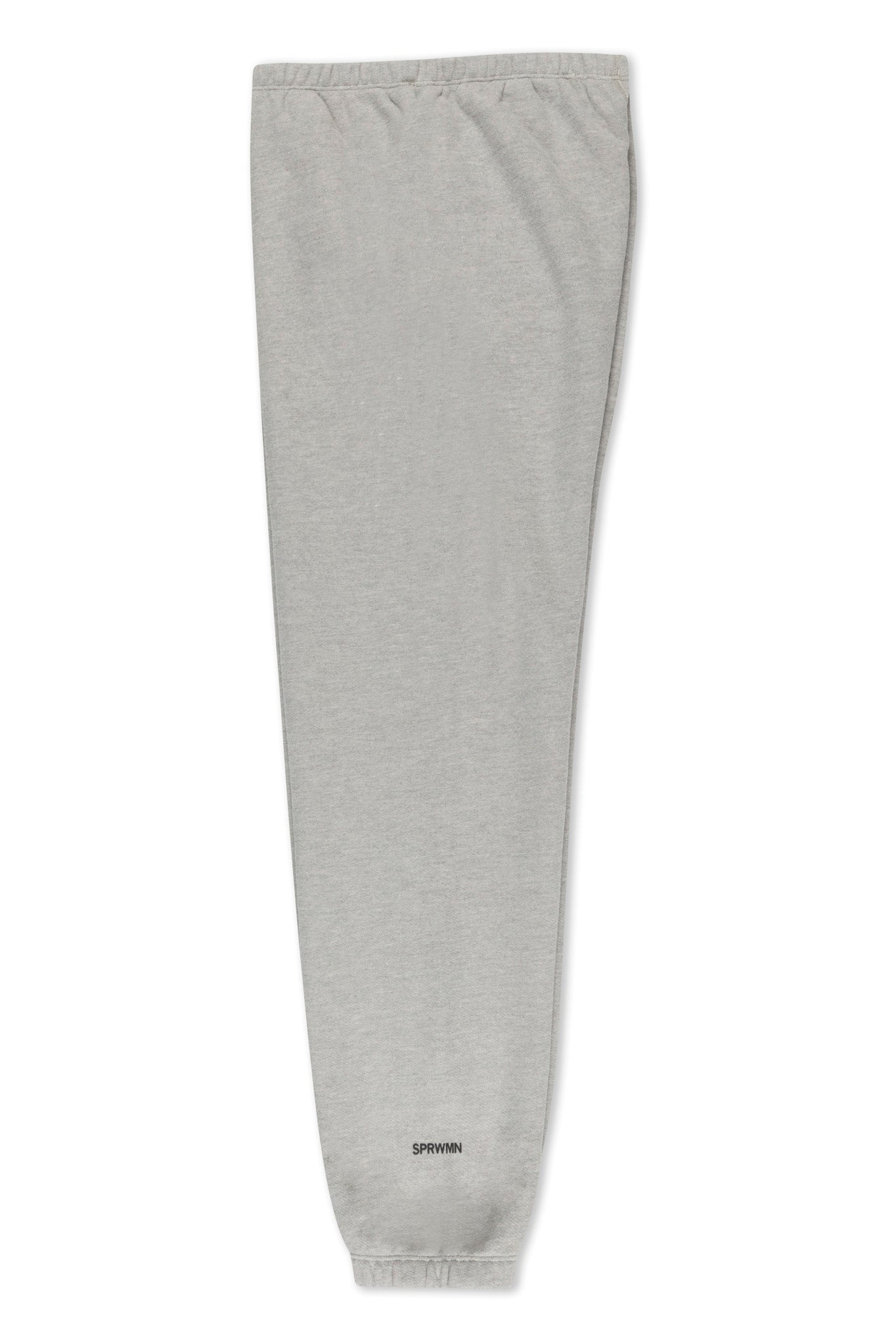 HEATHER GREY COTTON MINI LOGO SWEATPANTS - 10