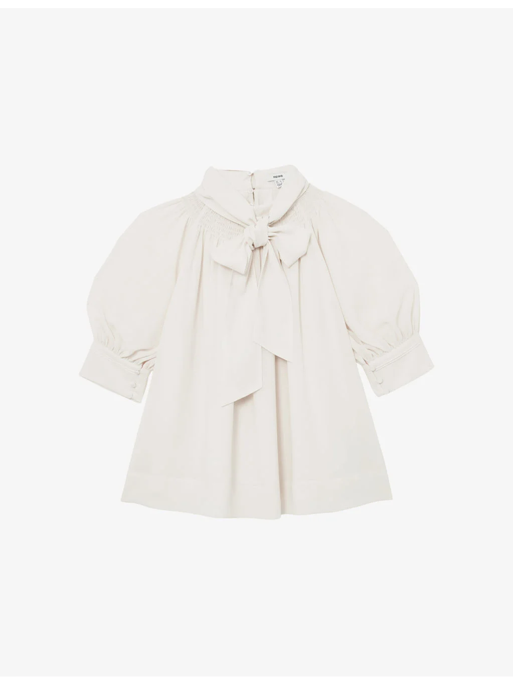 Lerina Tie-Neck Crepe Blouse - 1