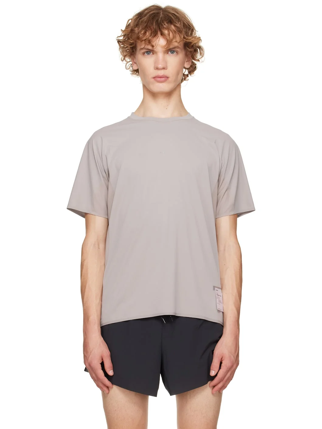 Gray AuraLite UV Running T-shirt - 1