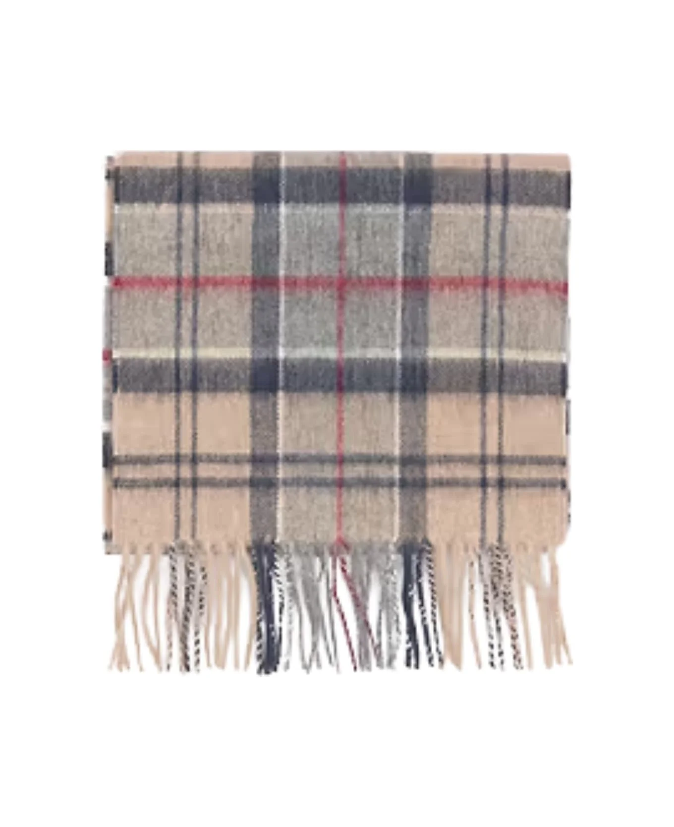 Tartan Cashmere Wool Scarf - 1