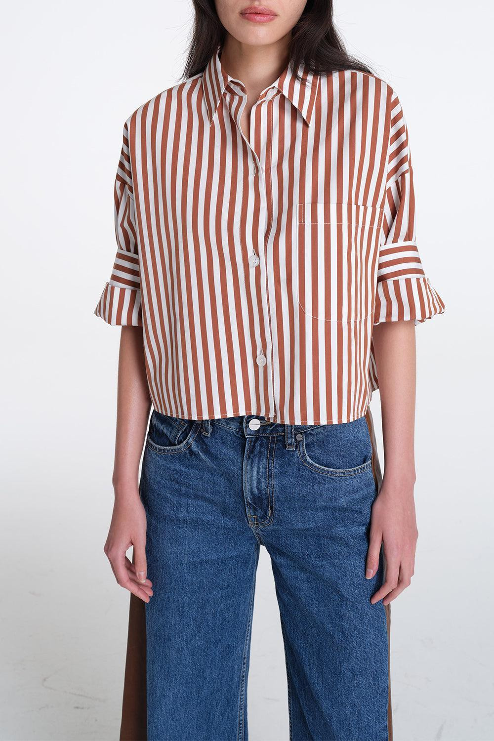 Next Ex Shirt - Ivory Cognac - 3
