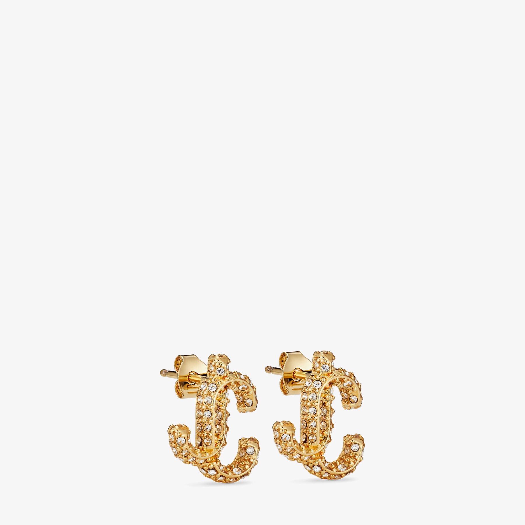 JC Studs
Gold-Finish Metal JC Stud Earrings with Swarovski Crystals - 2