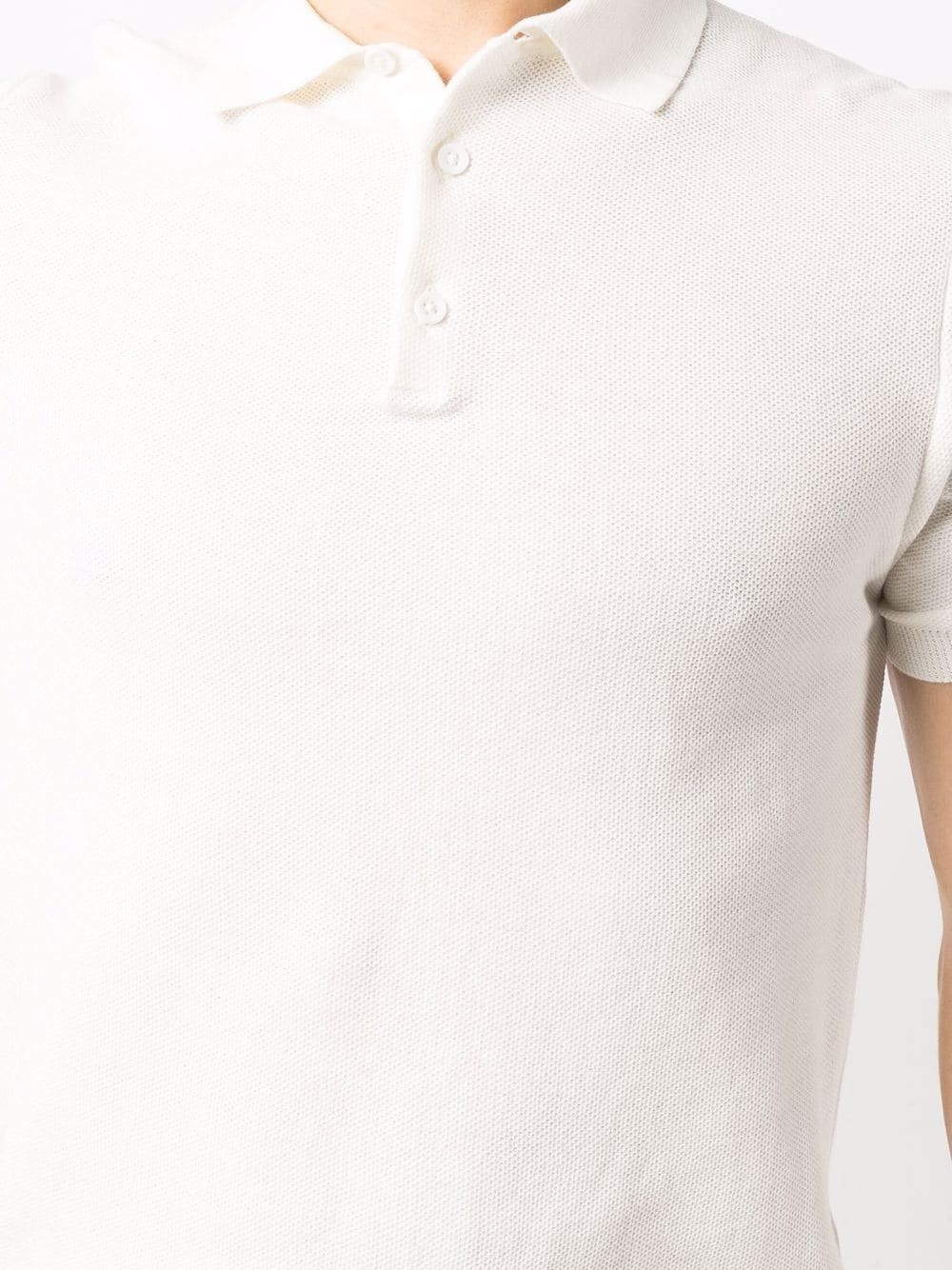 short-sleeved cotton polo shirt - 5