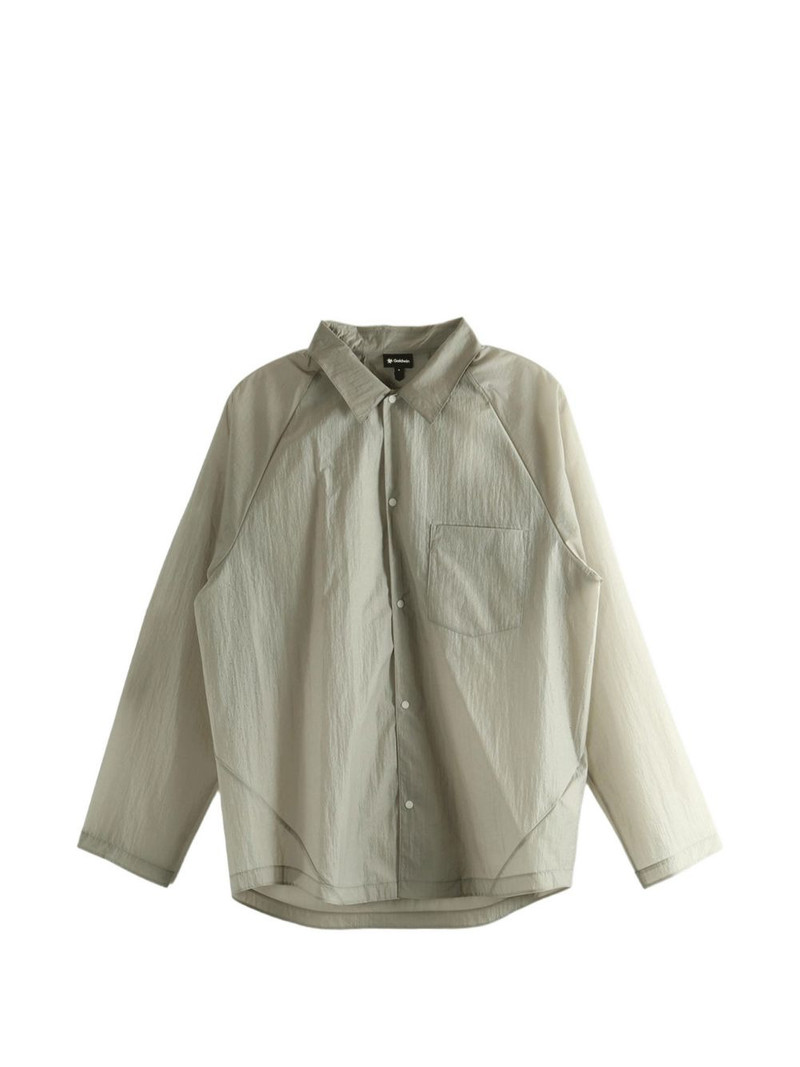 raglan-sleeve sheer shirt 1
