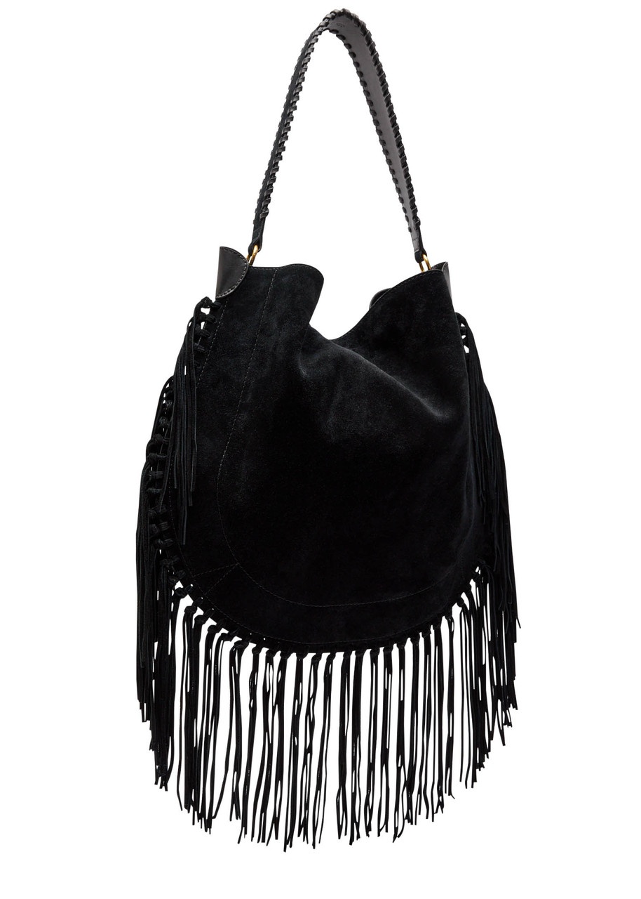 Isabel Marant Oskan Hobo Fringed Suede Shoulder bag - 2