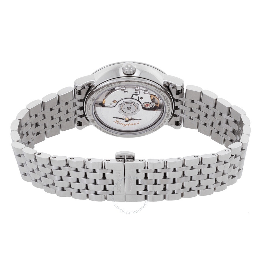 Longines Elegant Automatic Diamond Silver Dial Ladies Watch L43124776 - 3