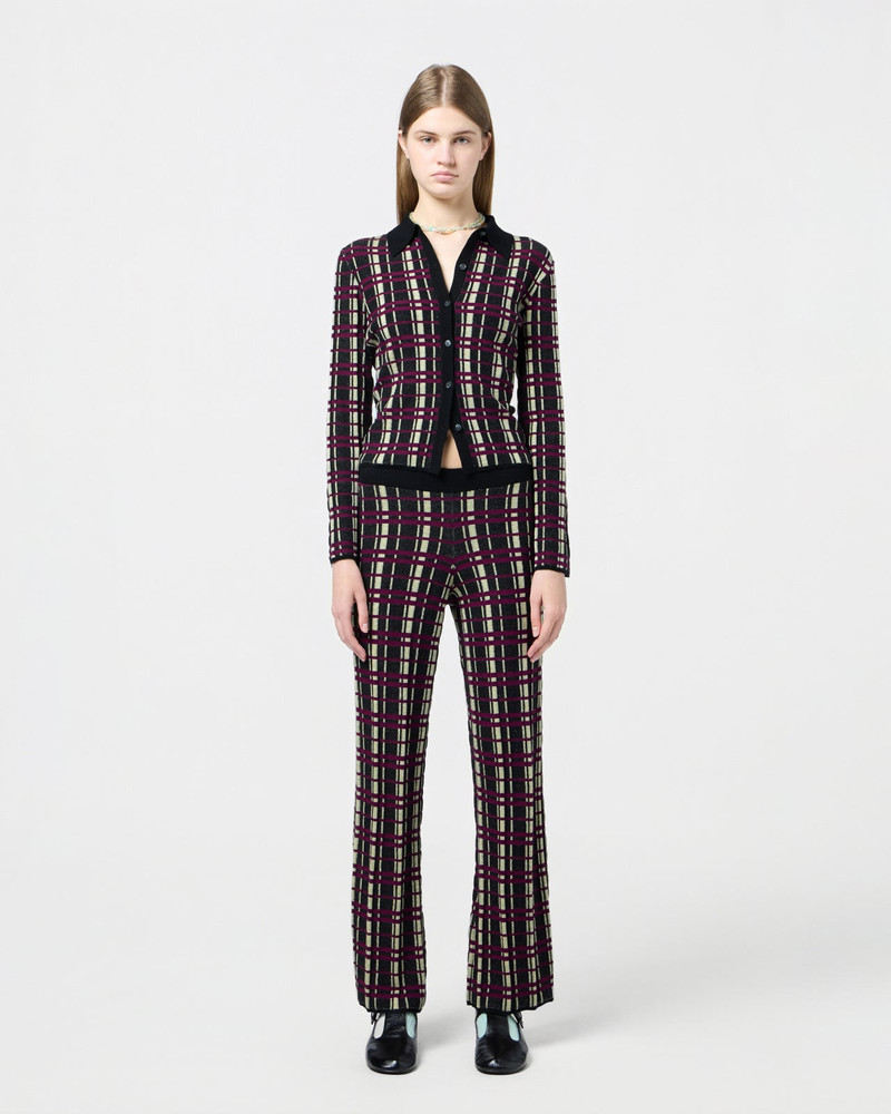 GUEST IN RESIDENCE Plaid Flare Pant outlook