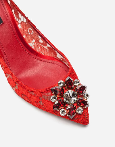 Dolce & Gabbana Pump in Taormina lace with crystals outlook