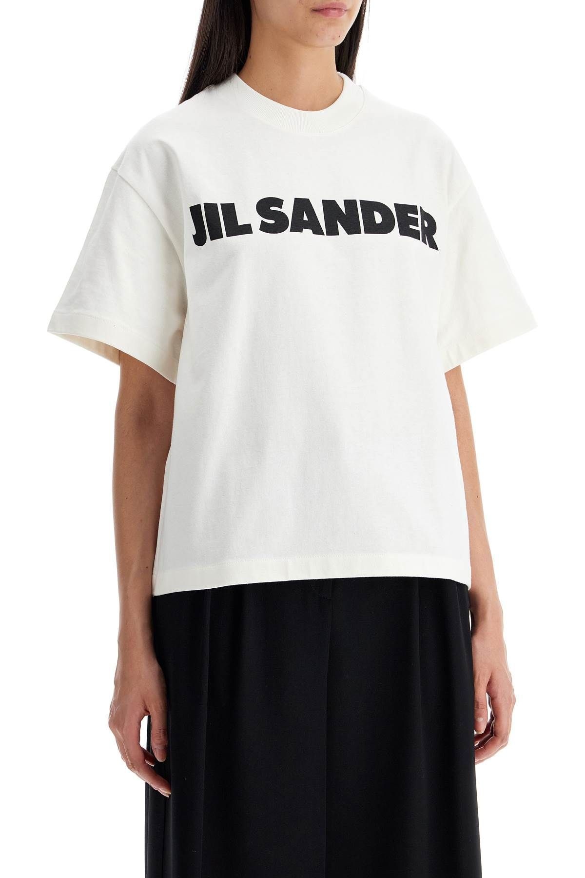 【関税込み】JIL SANDER SPORSS T-SHIRT WITH PRINT Jil Sander - Long-sleeved T-Shirt in Porcelain – Stoy