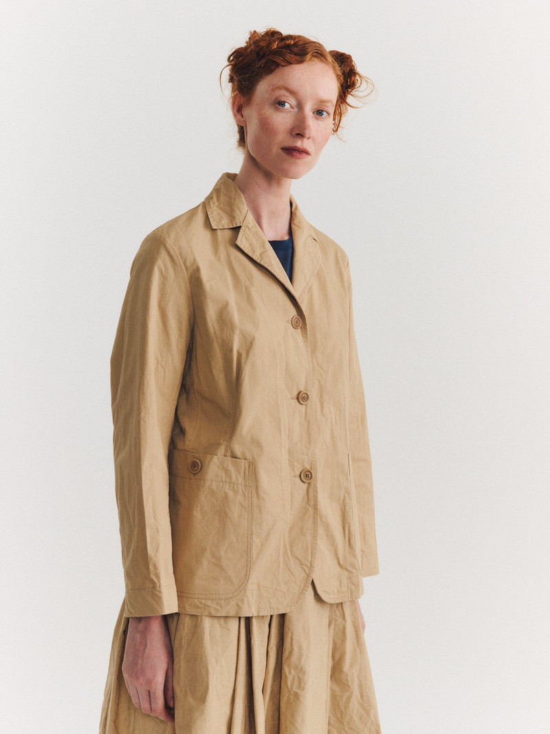 ANNABELLE JACKET - TOUGH POPLIN - BEIGE 5