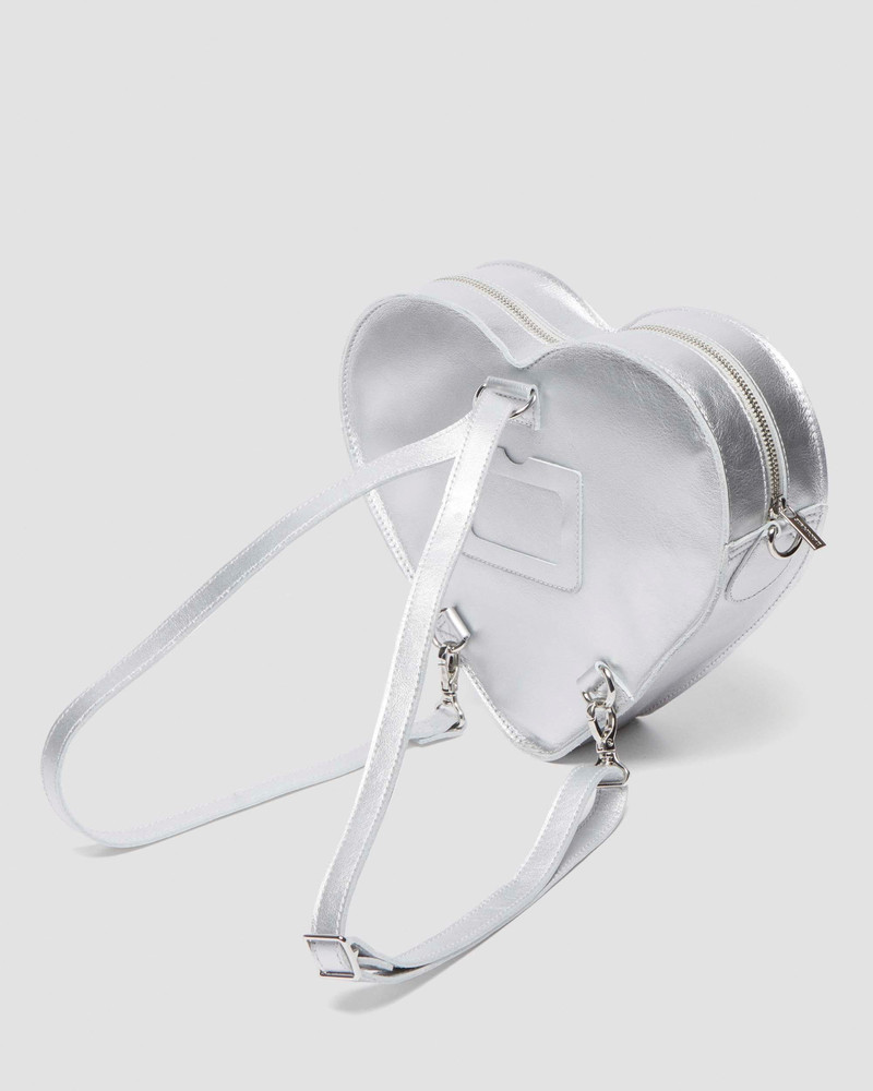 Heart Shaped Milled Metallic Backpack 8