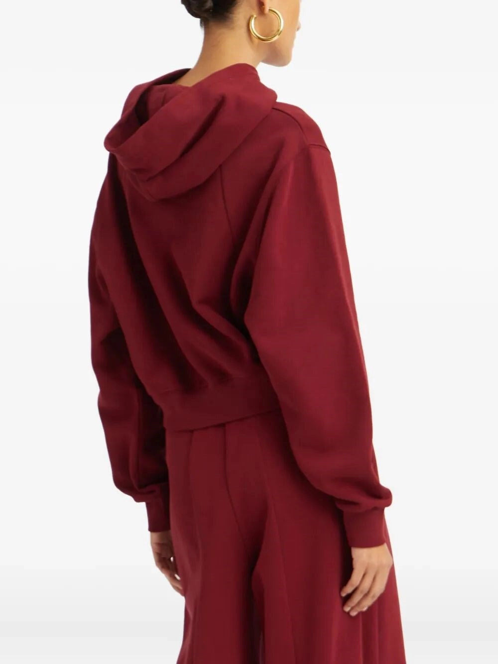 Rotate Women Terry Back Cropped Hoodie - 5