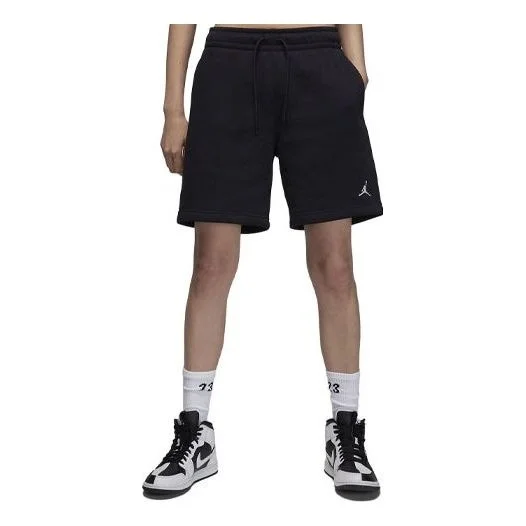 (WMNS) Air Jordan Essential Fleece Shorts 'Black' FN4498-010 - 1