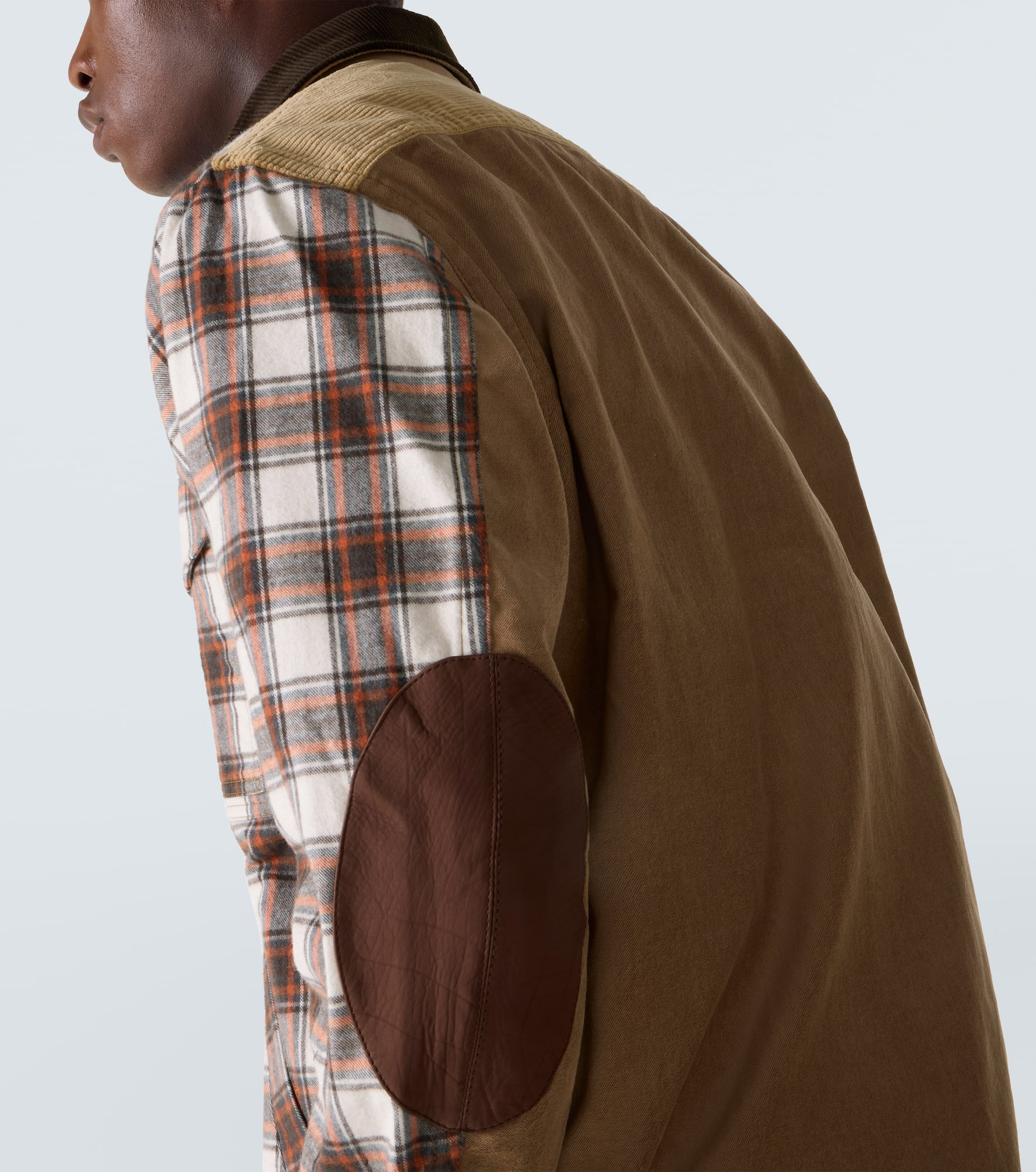 Checked cotton flannel jacket - 5