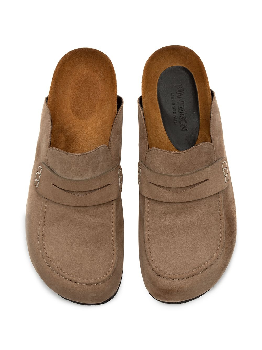 suede loafer mules - 3