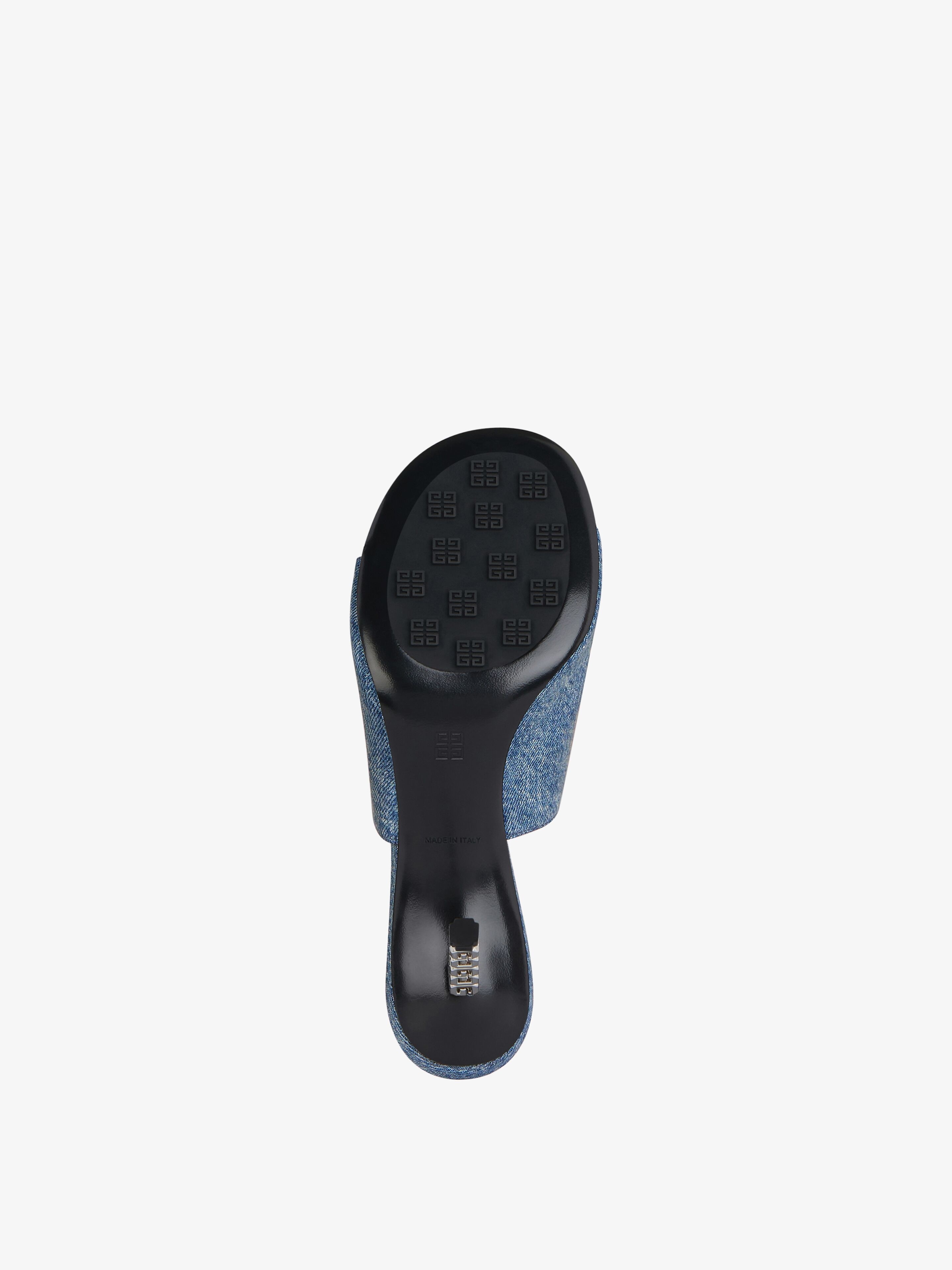 G CUBE MULES IN DENIM - 5