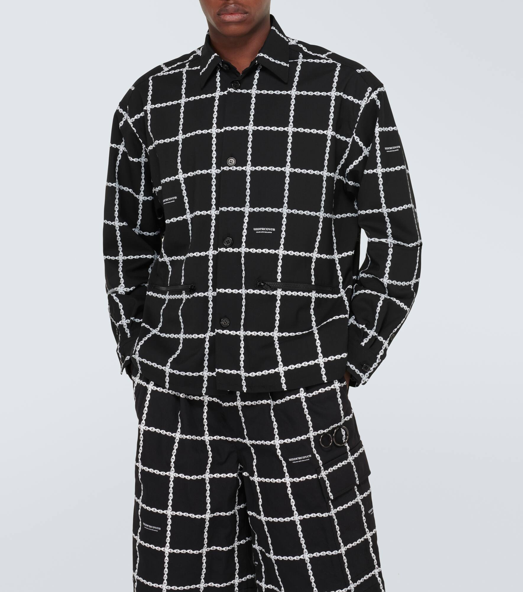 Printed wool-blend jacket - 5