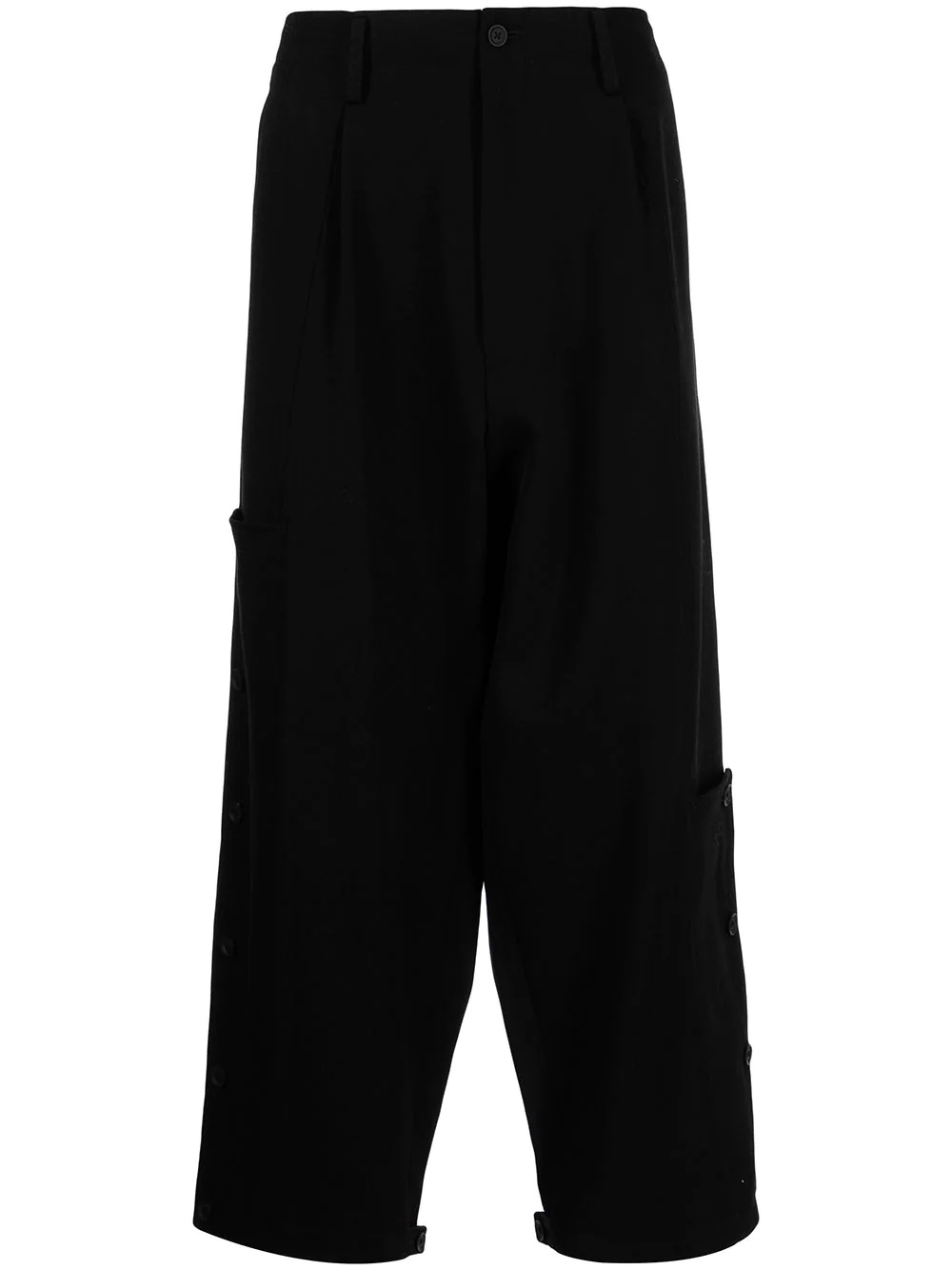 drop-crotch wide-leg trousers - 1