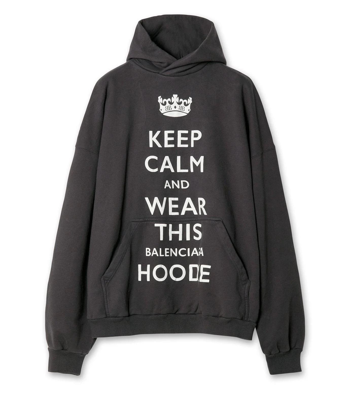 Calm Molleton의 유지 큰 적합 Hoodie - 1