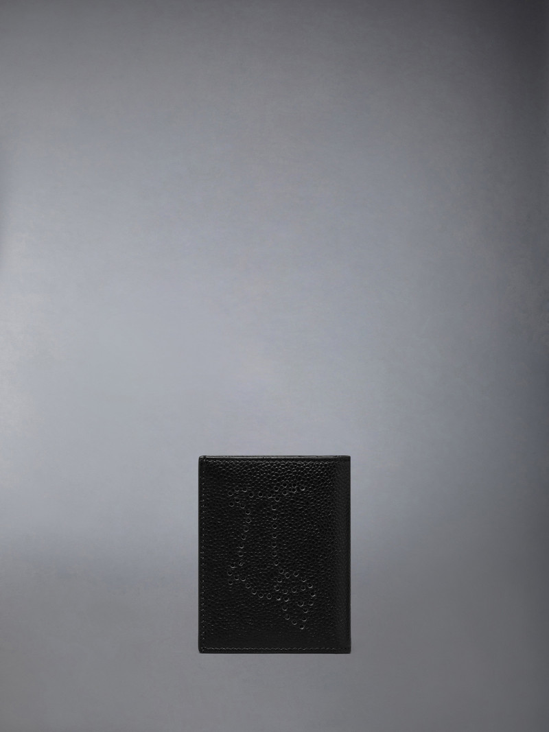 Thom Browne PEBBLE GRAIN HECTOR DOUBLE CARD HOLDER outlook