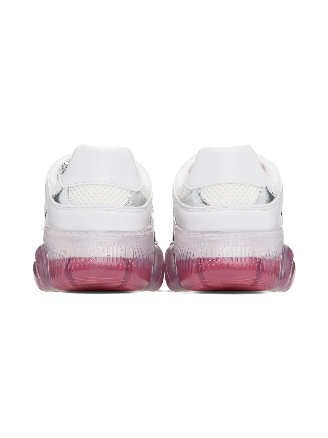 White & Red Teddy Sneakers - 2