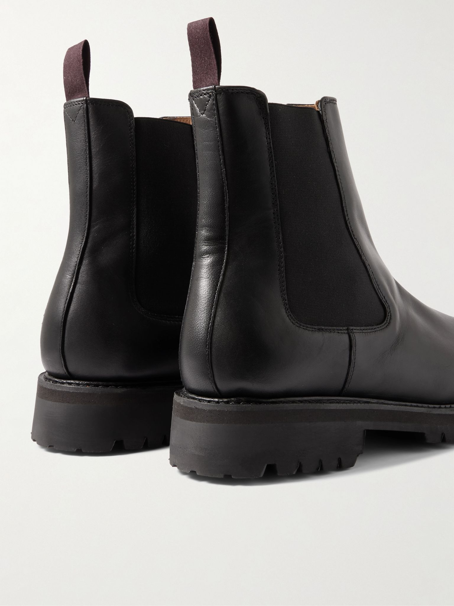 Milo Welted Waterproof Leather Chelsea Boots Black - 5