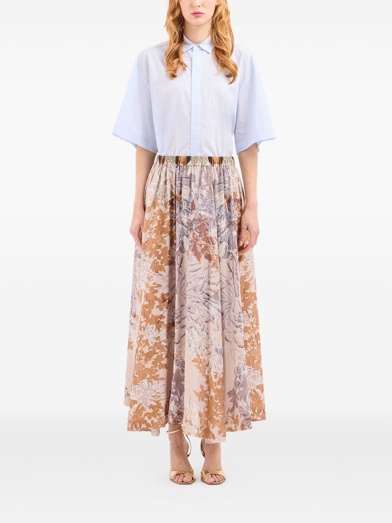 Pierre-Louis Mascia Tetris floral A-line maxi skirt outlook