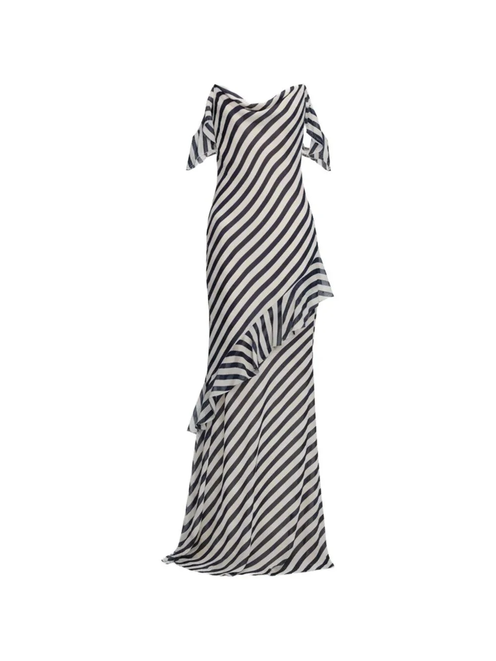 Stripe Georgette Maxi Dress - 1