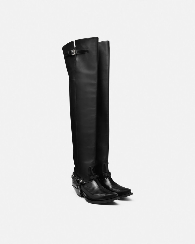 VERSACE Texano Thigh-High Boots 40 mm outlook