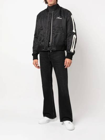 AMIRI bone-motif zip-up jacket outlook