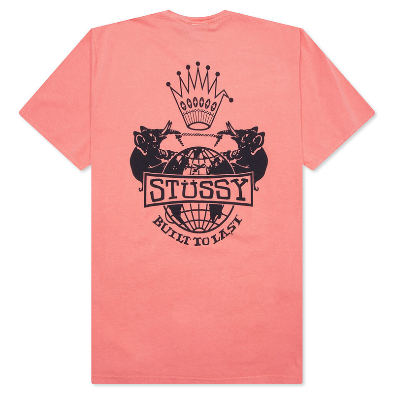 Stüssy BUILT TO LAST PIGMENT DYED TEE - SHERBERT outlook