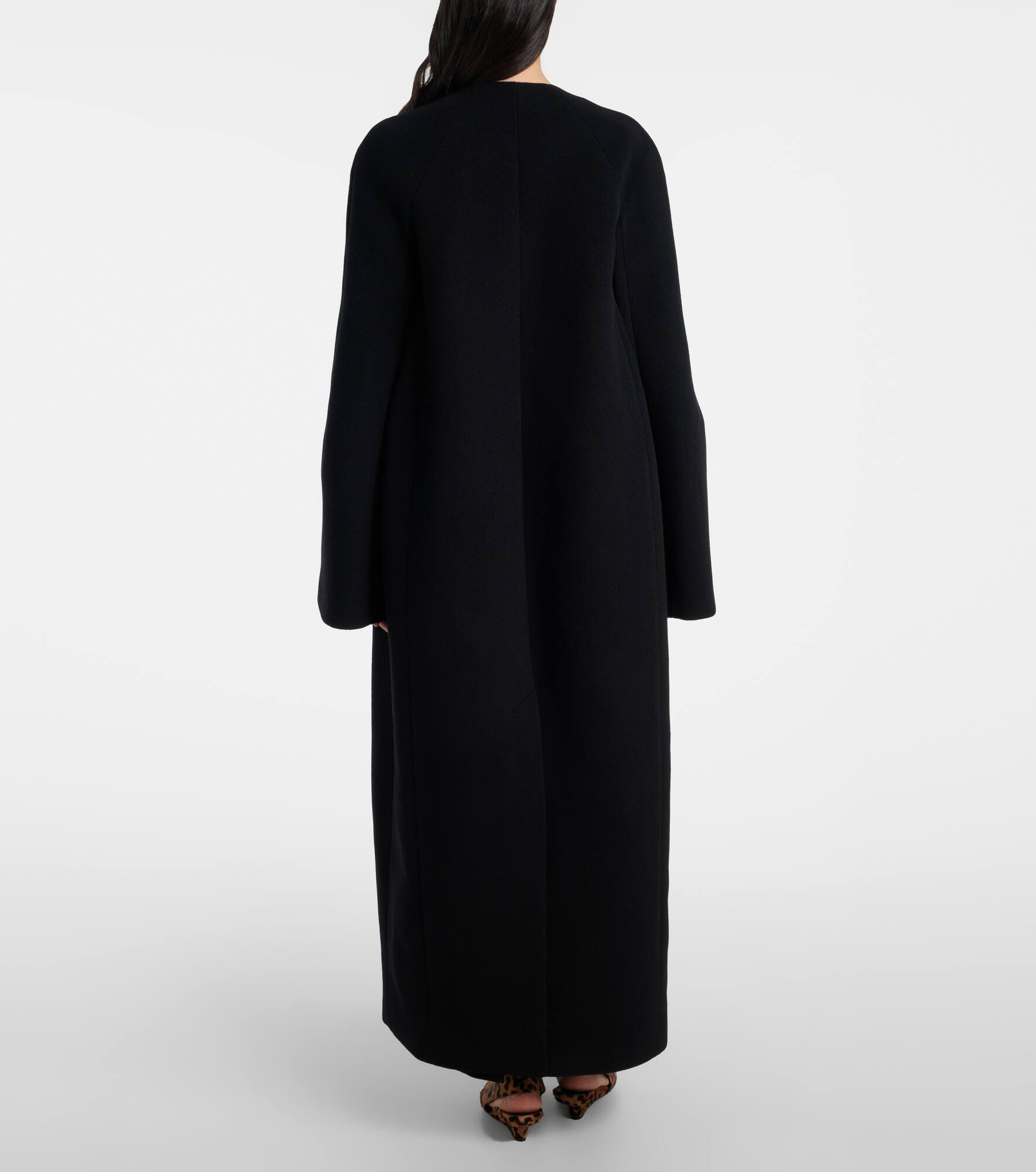 Oversized wool-blend coat - 3