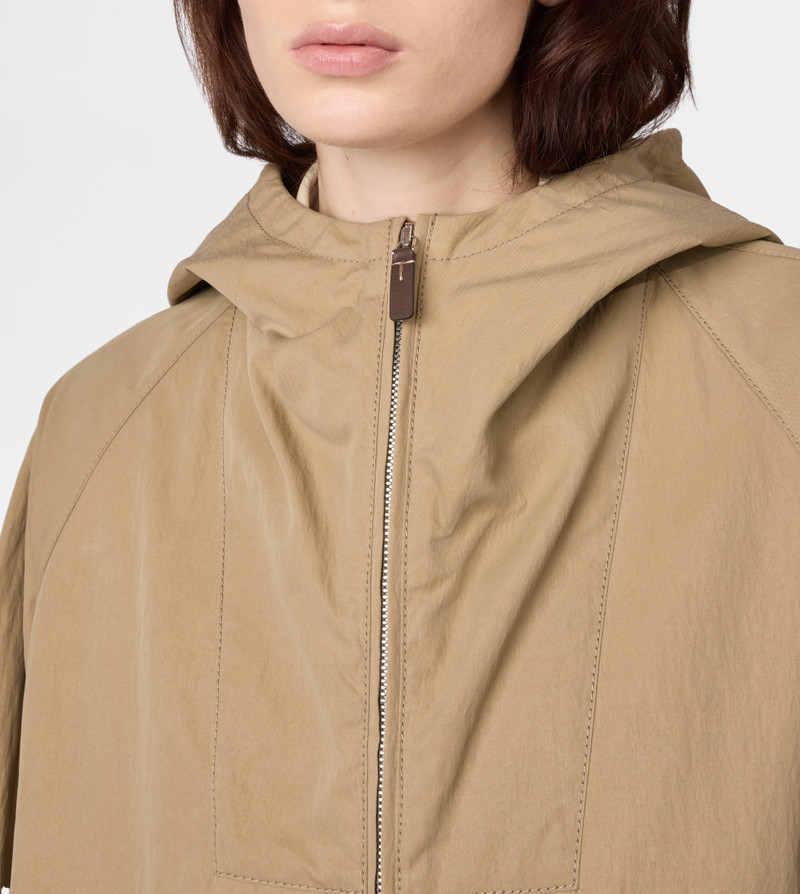 WINDBREAKER IN TECHNICAL COTTON - BROWN 5