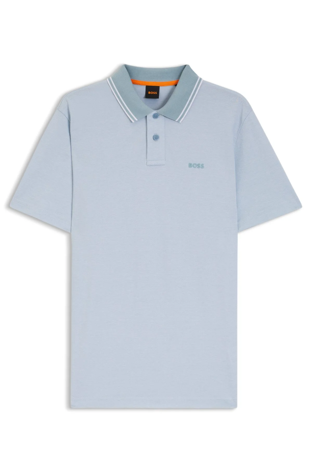 COTTON-PIQUÉ POLO SHIRT WITH ALL-OVER PRINT - 1