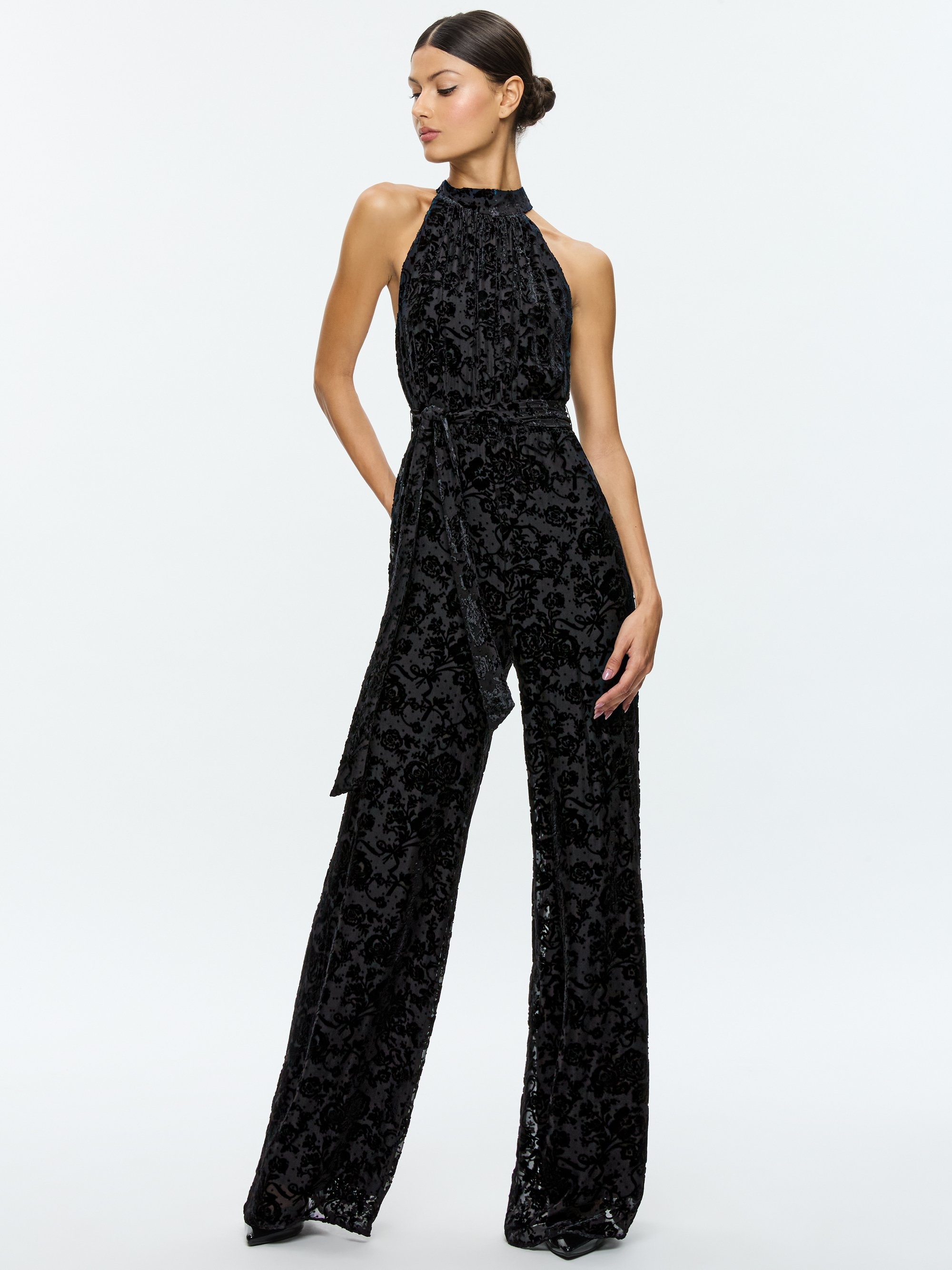 THELMA HALTER NECK JUMPSUIT - 5