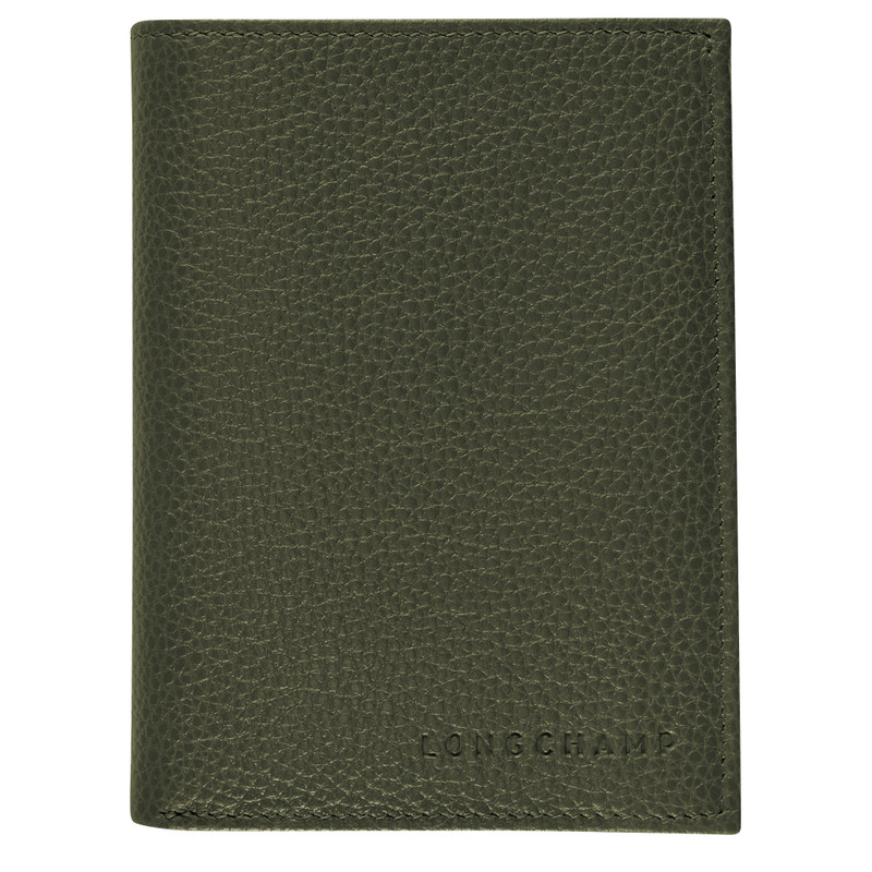 Le Foulonné Wallet Khaki - Leather 1