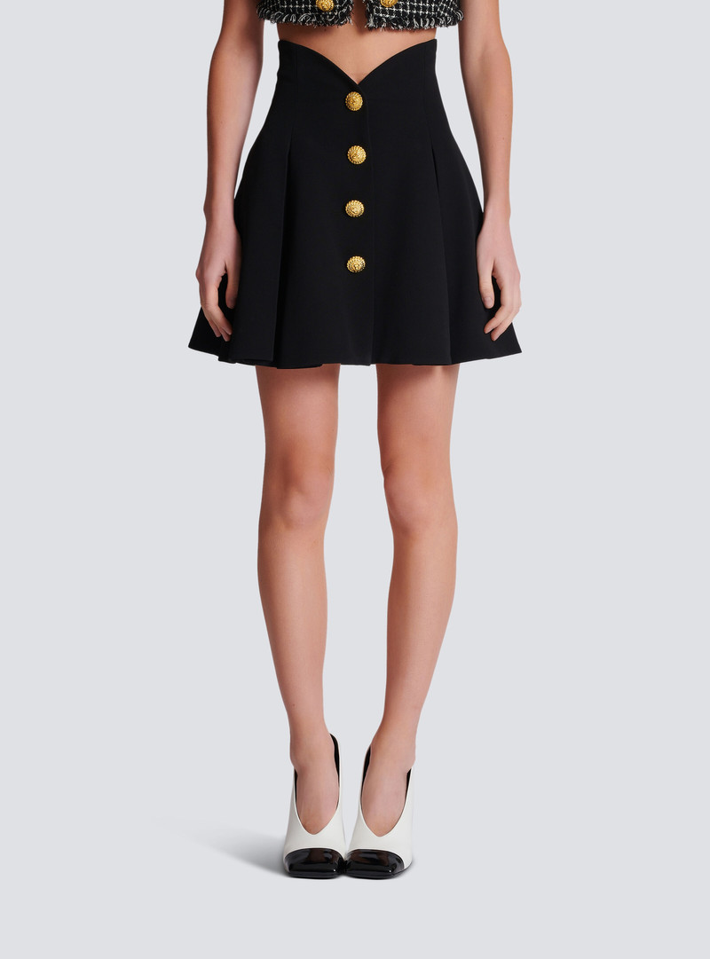 Pleated crepe tulip skirt 5