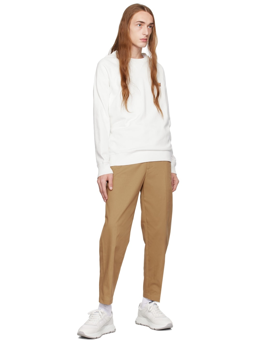 Beige Carrot Trousers - 4