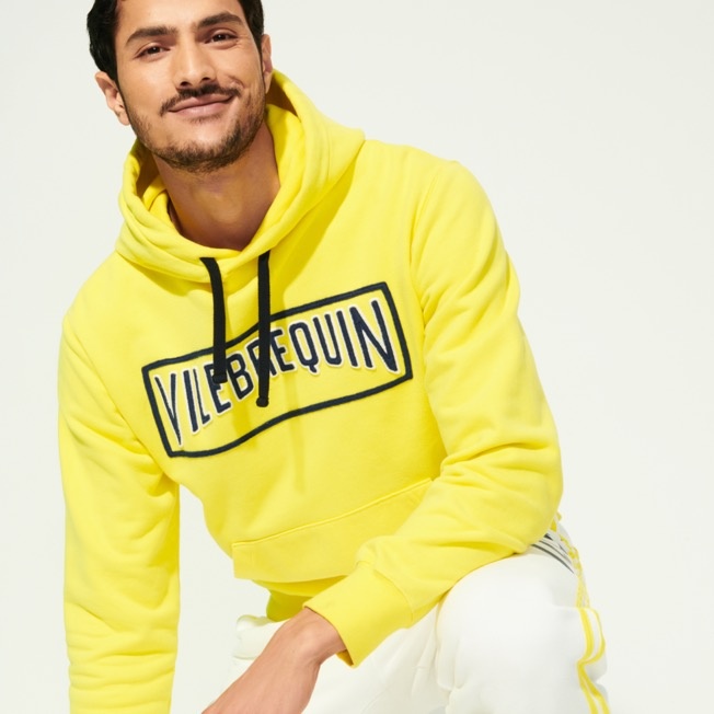 Men Embroidered Cotton Hoodie Sweatshirt Solid - 6