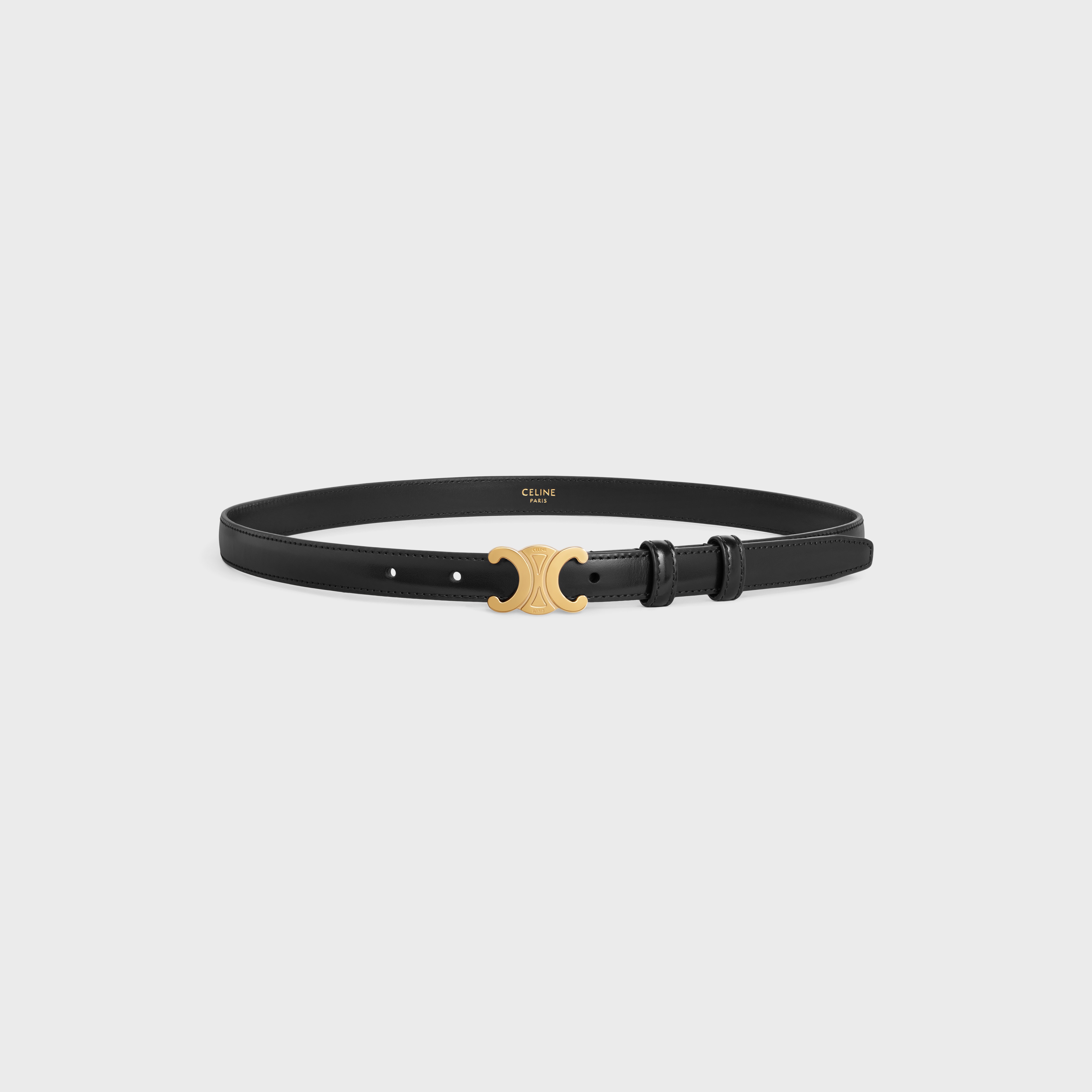 CELINE Small Triomphe Belt in Taurillon Leather | REVERSIBLE