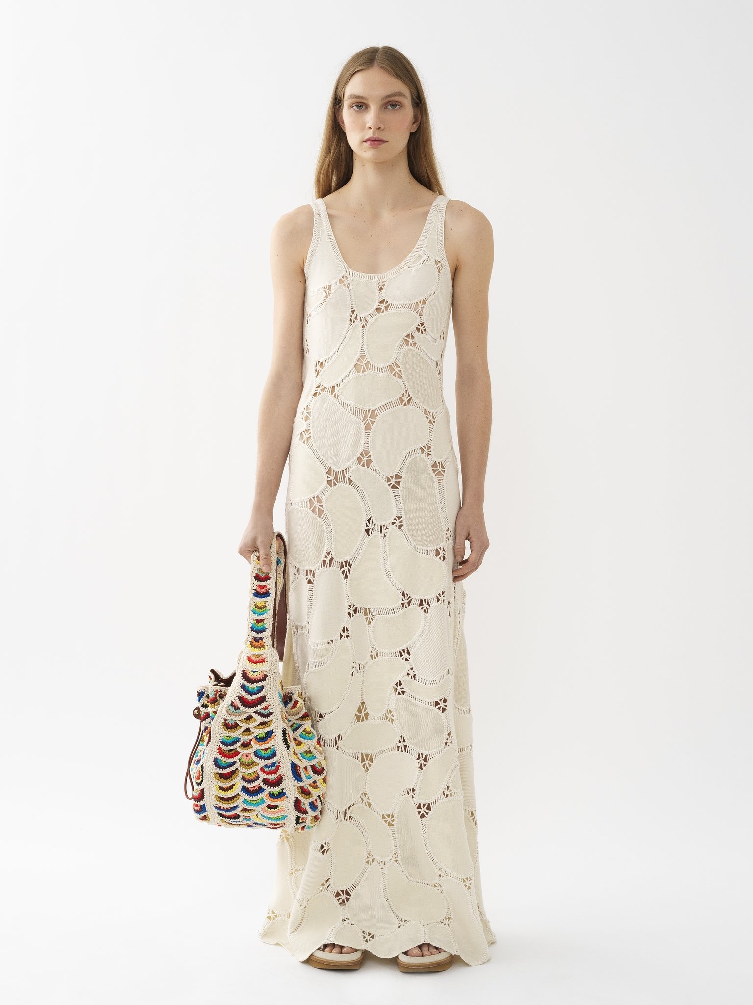 LONG FLARED TANK DRESS - 2