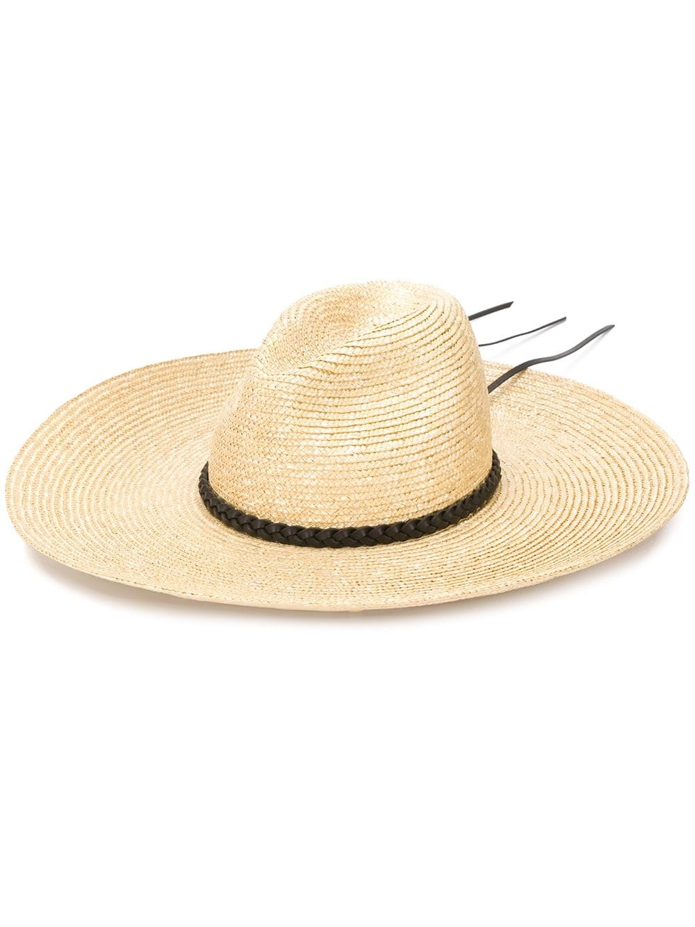 wide brim straw sun hat - 1