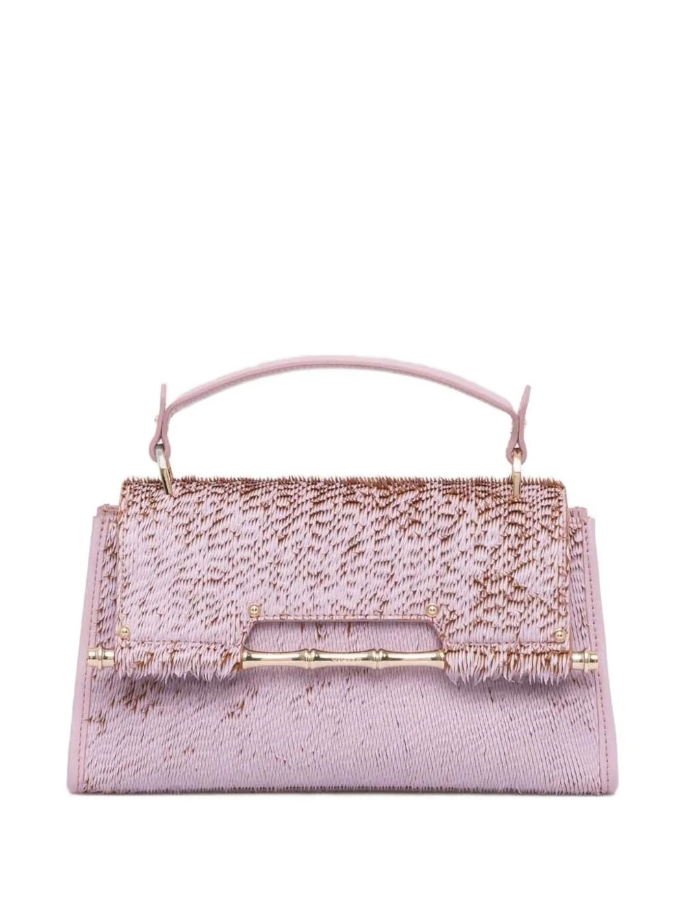 textured detail tote bag - 1