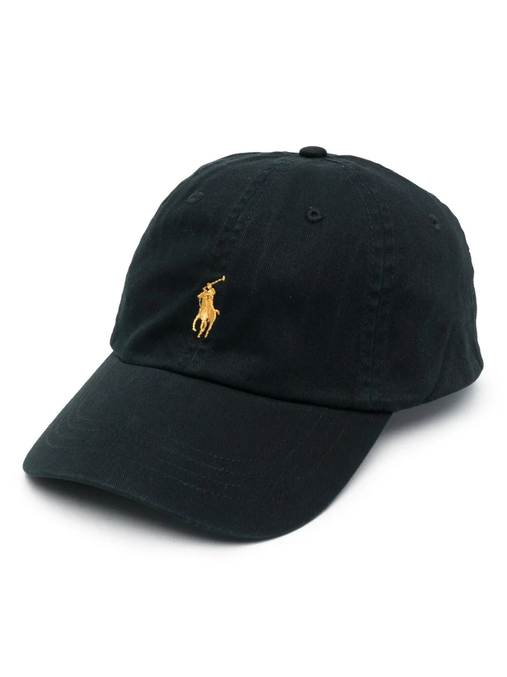 embroidered-logo cotton baseball cap - 1