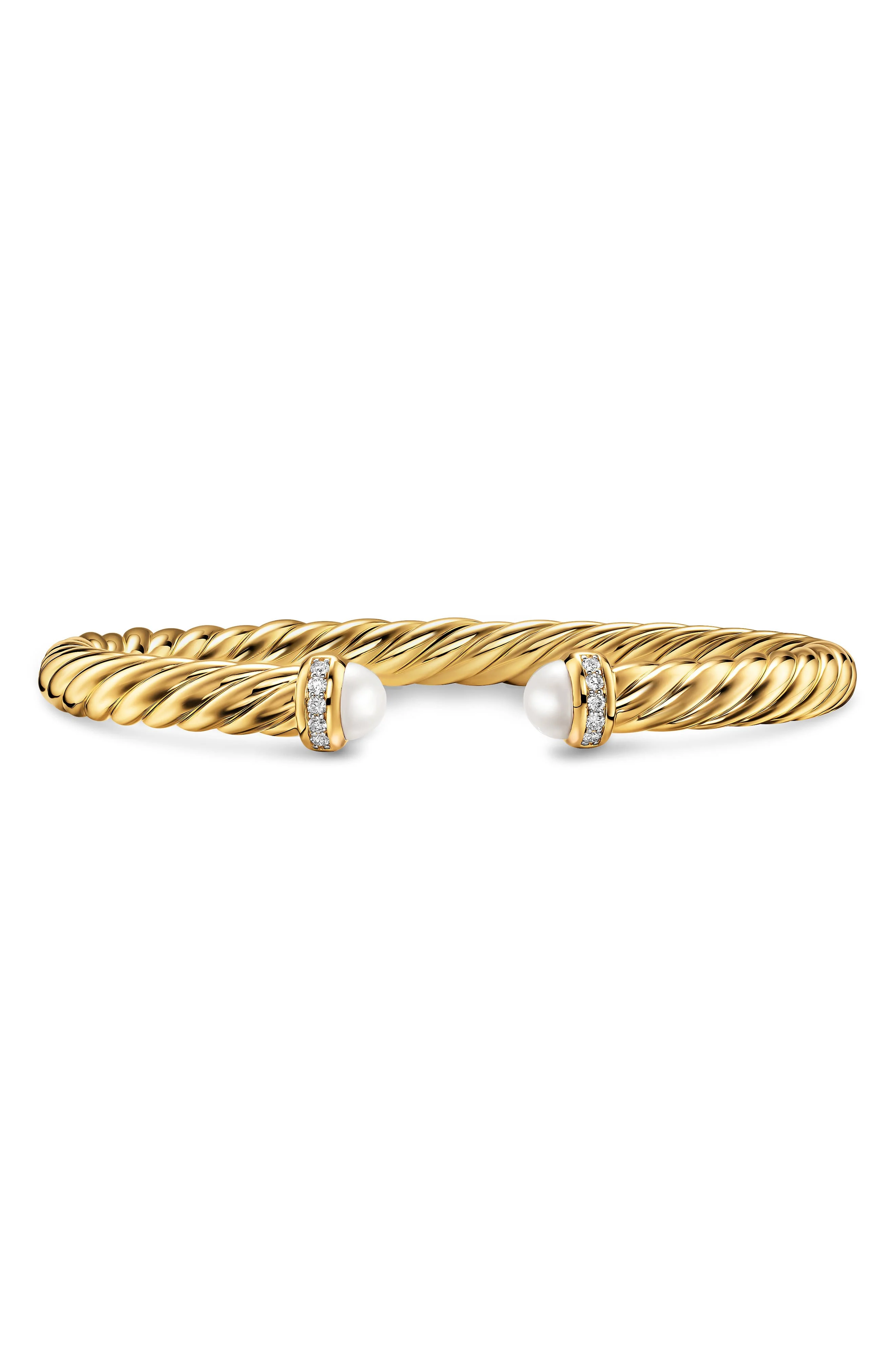 David Yurman Cablespira® Flex Bracelet, 6mm in Pearl at Nordstrom - 1