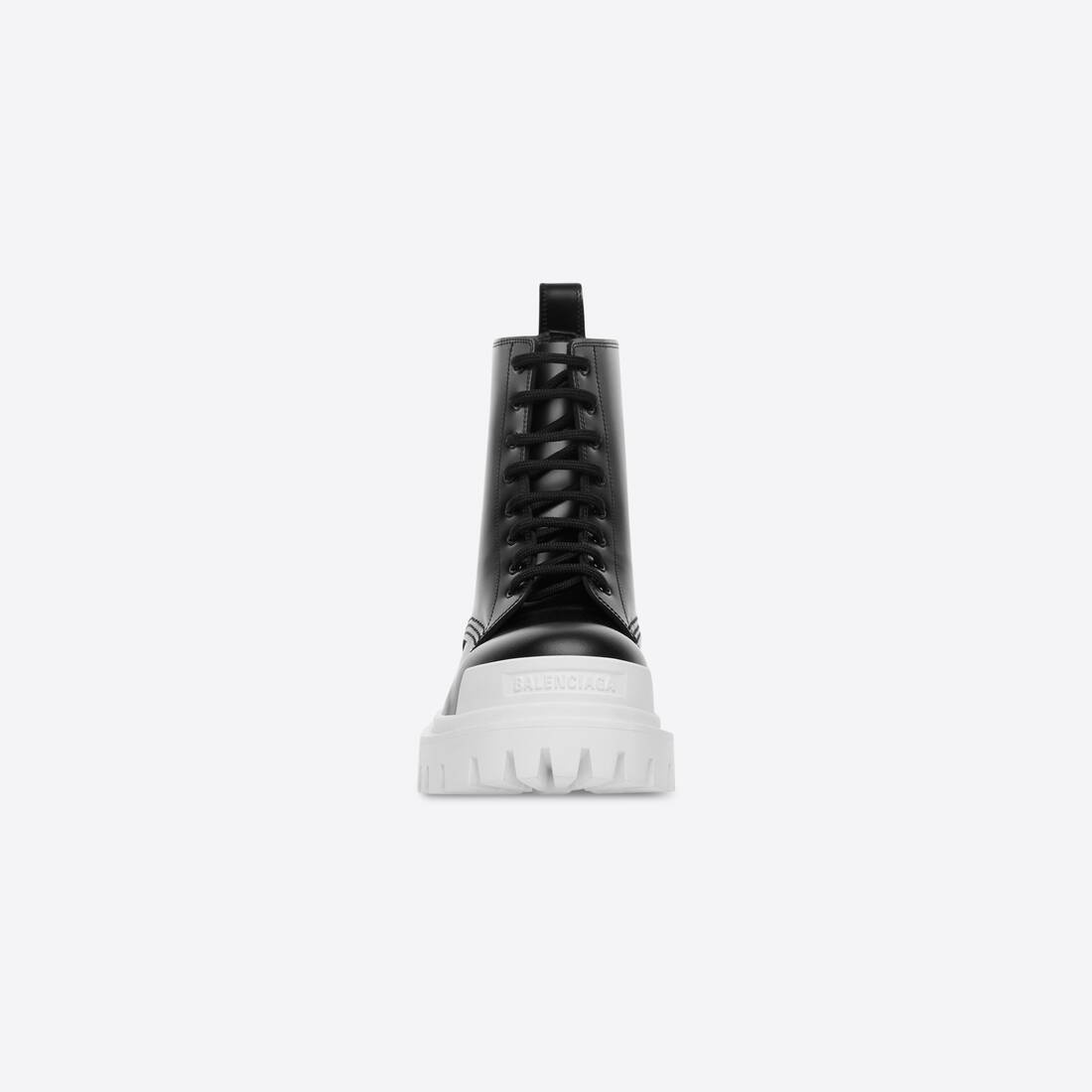 Men's Strike Lace-up Boot in Black/white - 2